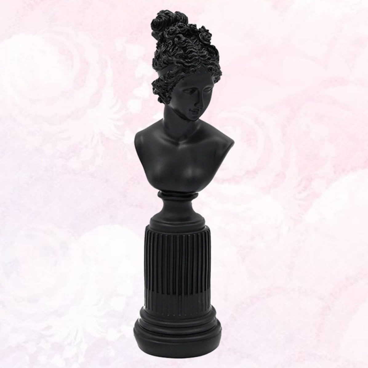 Abstracta Figura Decorativa Negra Escultura, de Resina Diosa