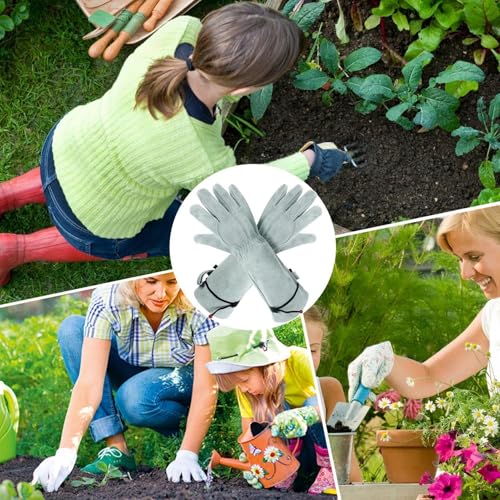 Guantes largos de corte para cosechar rosas y cuidar la terraza 4