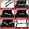 YGDZ 1 Inch Buckles, 30 Pack Plastic Quick Release Parachute Buckles for Backpack Strap Webbing Belt, Black
