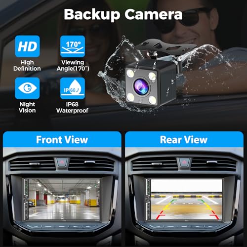 Radio para auto con CarPlay y Android Auto inalámbricos 7 pulg miniatura 4
