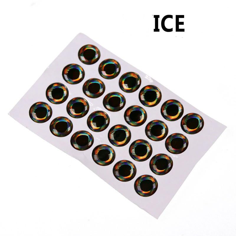 100 piezas de ojos de señuelo de pesca 3-12 mm miniatura 4