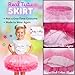 Pretty T-Shirts Personalized Girl Outfit with Name & Age, Custom Tee for Special Day, Fairy Unicorn Top for Girls, Shirt Only or Shirt with Tutu Skirt