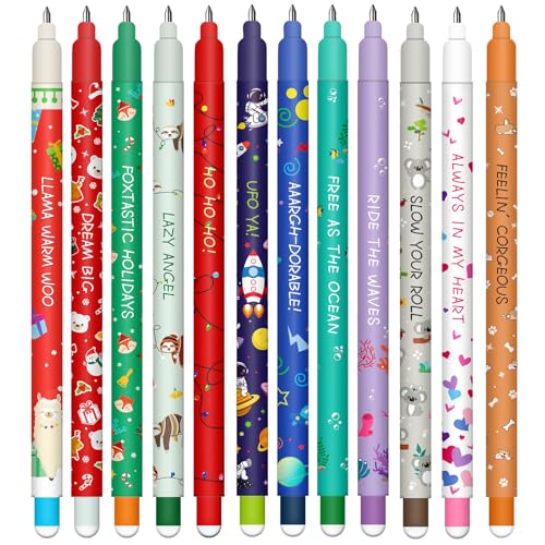 DGTSYAL Radierbarer Gelschreiber - Weihnachten löschbare Stift Set, mit thermoempfindlicher Löschtinte, einer Vielzahl v...