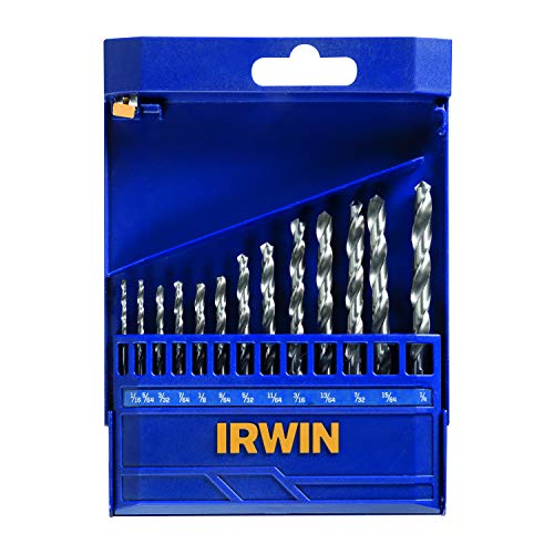 IRWIN Conjunto de Brocas para Metal com 13 Peças de 1/16 Pol. a 1/4 Pol. (1,58mm a 6,4mm) 1865293