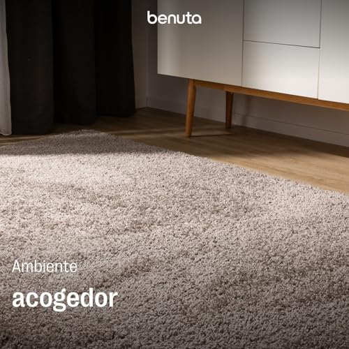 Miniatura 4 de Benuta Basic Alfombra Salon Pelo Largo Sohari Salón - Topo 60x120 Cm - Minimalista - Suave Lavable - Dormitorio, Pasillo, Comedor - Suelo Radiante