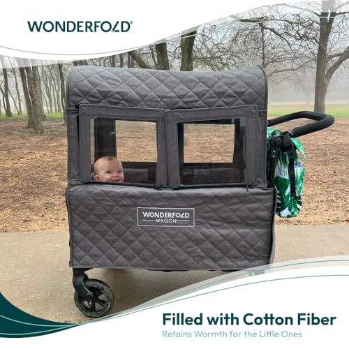 image for WONDERFOLD Cold Weather Shield Stroller Cover for Winter Made of Premi