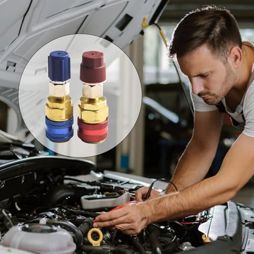 Raccord rapide AC haute et basse pression pour recharge clim - 3