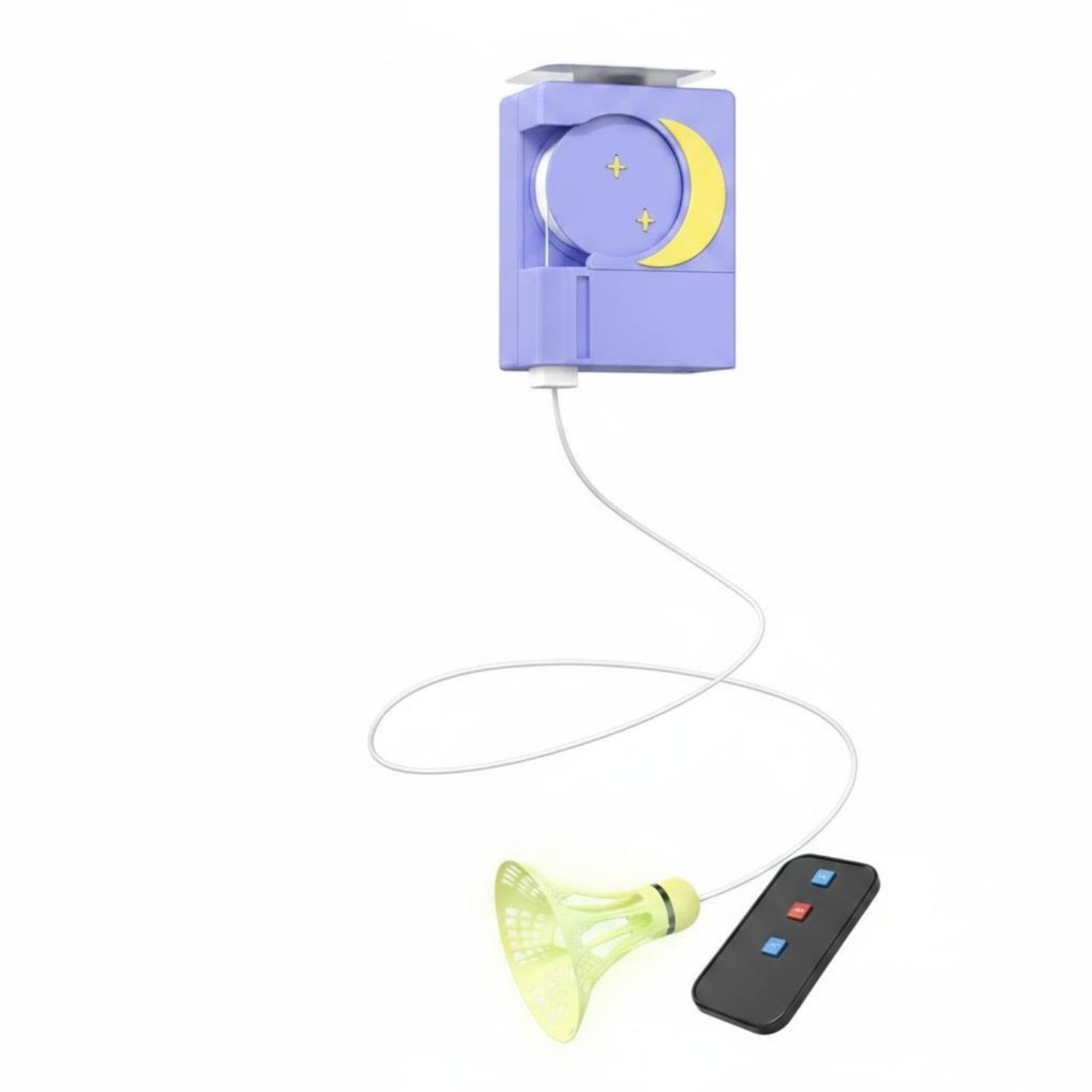 Badminton Training Machine Re-Energizable Solo Badminton Remote Control Shuttle Feeder for Home Practice 3 Balls-no Racket-image-41