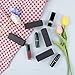 AUEAR, 50 Pack Lipstick Boxes 1.1x1.1x3.34 inch Black Rectangle Lip Balm Gloss Box Packaging Gift Foldable Recyclable
