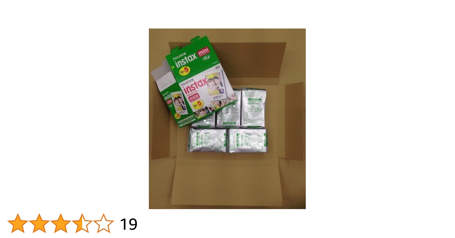 インスタントフィルム 50枚　INSTAX MINI チェキフィルム Amazon | FUJIFILM インスタントカメラ チェキ用フィルム 50枚入