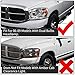 AUTOSAVER88 Headlight Assembly Compatible with 2006-2008 Dodge Ram 1500/2006-2009 Dodge Ram 2500 3500 Replacement Headlamp Driving Light Chrome Housing Amber Reflector