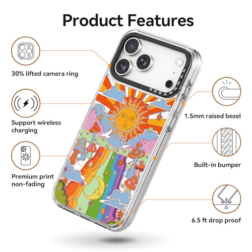 Coque iPhone Pro durable transparente antichoc motif champignon - 6