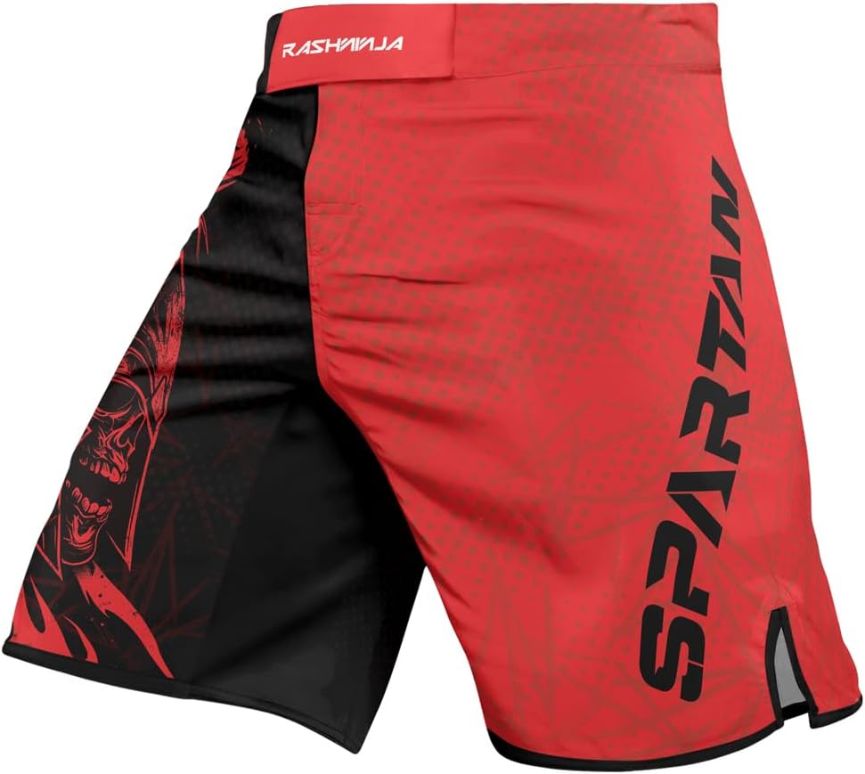 Spartan Men’s BJJ Shorts – MMA Fight Shorts for No-Gi Grappling and Combat Sports