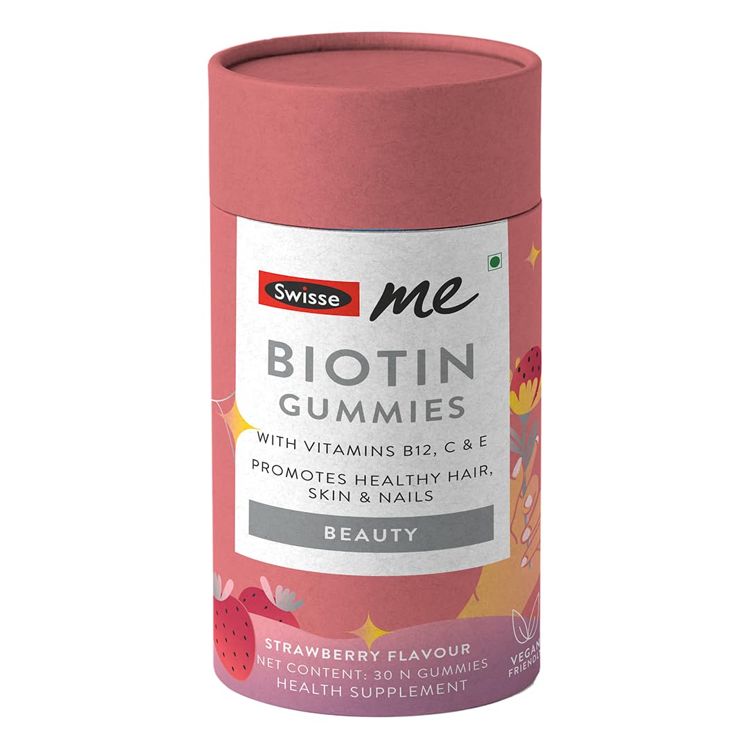 SwisseMe Biotin Gummies (100% Vegan, 30 Day Pack) Reduces Hair Fall & Promotes Regrowth, Supports Healthy Skin & Stronger Nails with Vitamin B12, C & E For Both Men & Women (Gummy) (B0BCKF9YTQ) Amazon Price History, Amazon Price Tracker