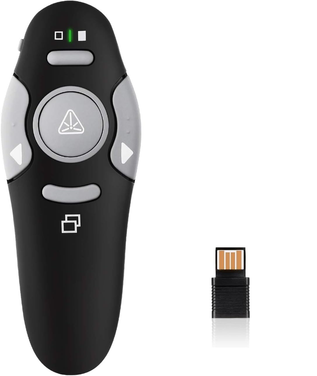 Klink Presentador Inalámbrico para Presentaciones - Puntero Láser con Mando Remoto, Pasador de Diapositivas, Compatibilidad Universal con Windows/Mac/Linux - Ideal para Conferencias y Enseñanza