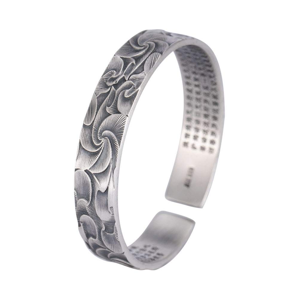 Bracelet argent S925 à ouverture ajustable pour poignets sensibles