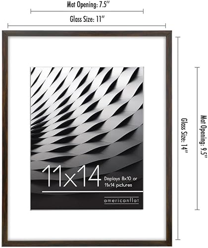 Vista 24 de Americanflat - Marco de fotos de vidrio irrompible Nogal