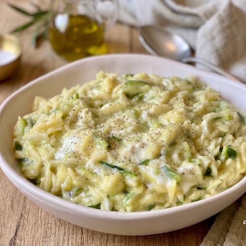 Risoni risottati con zucchine