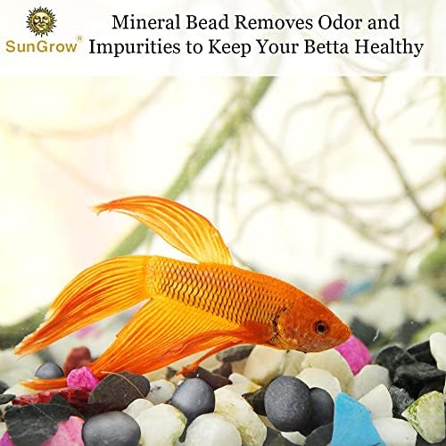 SunGrow Betta Balls, Water Conditioner with Over 30 Beneficial Elements for Tropical Fish, Freshwater Fish Tank pH Balance Decor, 0.3” Betta Fish Tank Accessories, 10 Pcs per Pack — 사진 5