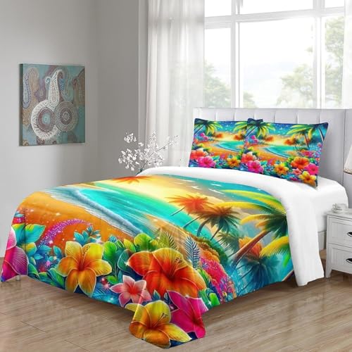 Housse de couette 3D La Côte de beauté en microfibre confort premium