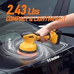 6 In Cordless Car Buffer Polisher Fit for Dewalt 20V Battery(NO Battery) - Image 2