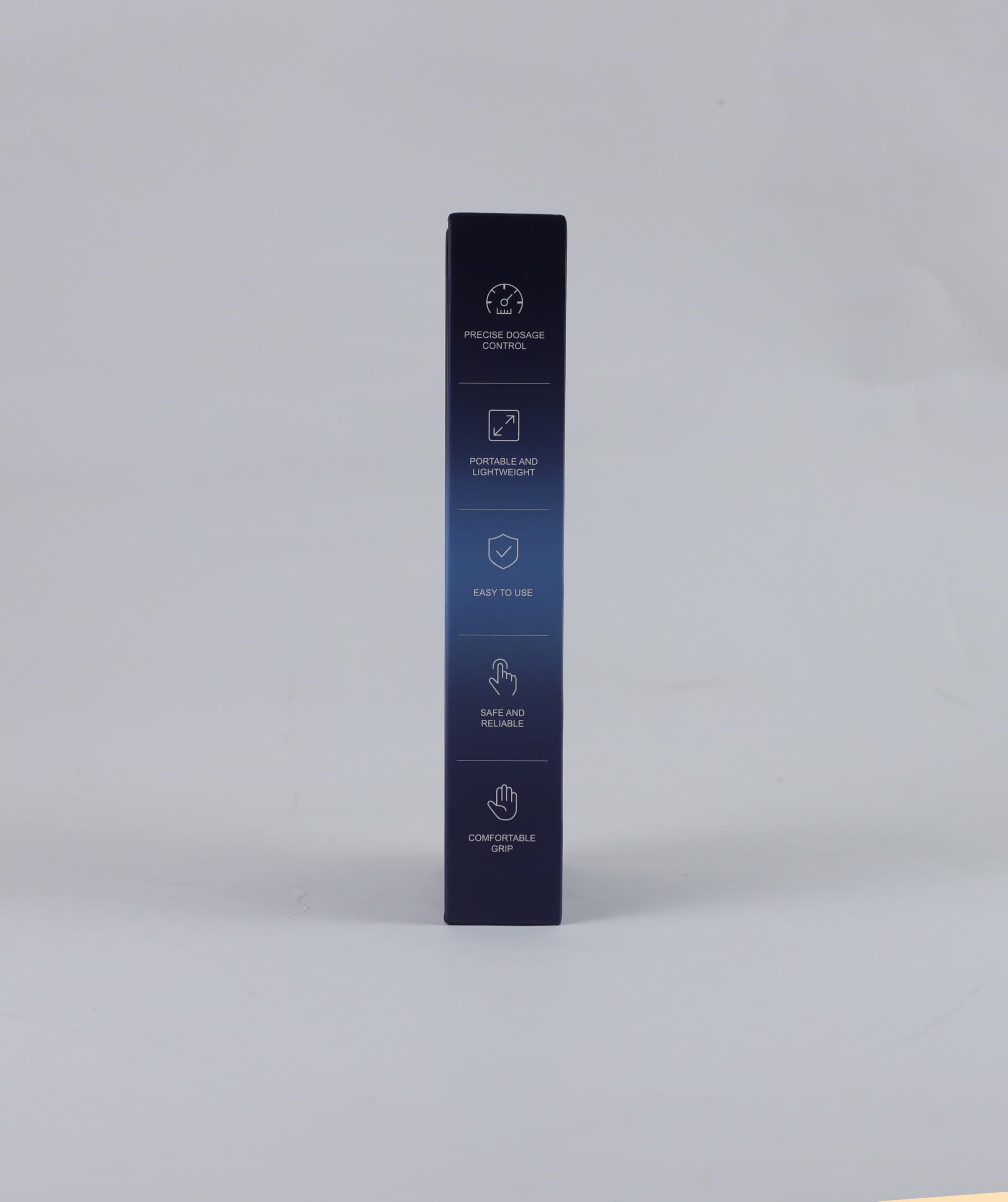Riutilizzabile Set penna per insulina con 5 cartucce in vetro 3 ml | Penna dosatrice riutilizzabile, dosaggio preciso, 1 passo, design ergonomico, antiscivolo e portatile, blu