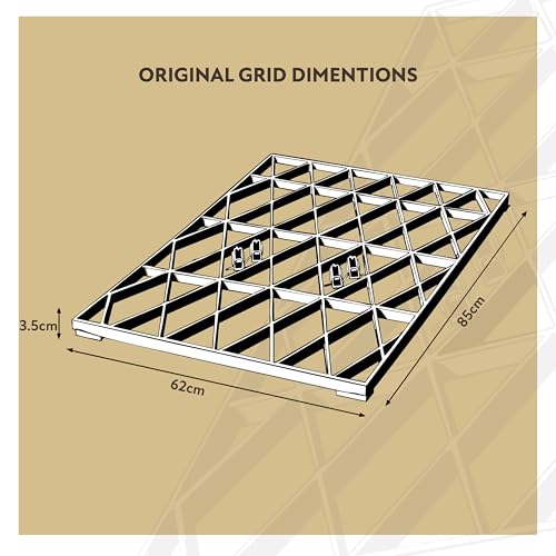 ECODECK 8x6 Garden Shed Base Grid = Full Eco Kit 2.5m x 1.85m + Heavy Duty Membrane Plastic Eco Paving Bases & Driveway Grids