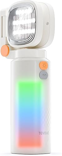 Luz de campamento 4 en 1, luz de trabajo, linterna de video de 2000 lm, recargable de 120 horas, banco de energía de 10000 mAh, 2700K-6500K CCT