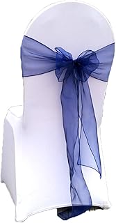 Special Bridal - Funda para silla de 20 piezas, con volantes, de gasa, para boda, banquete, silla, campana, bambú, funda para silla