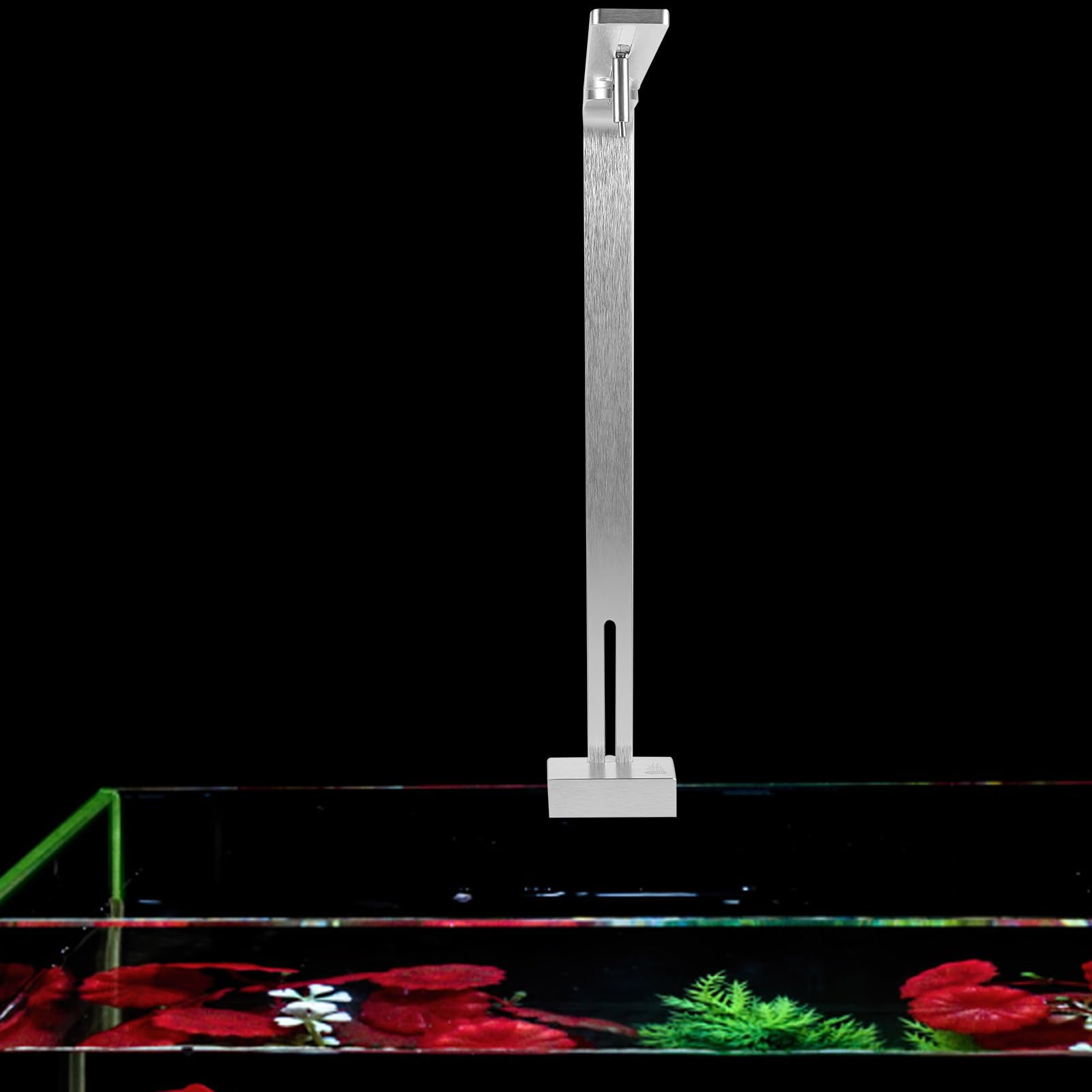 Supporto Singolo di Lega Acquario Lampada per Alluminio e Argento Braccio, Materiale Resistente Durevole Accessori Illuminazione