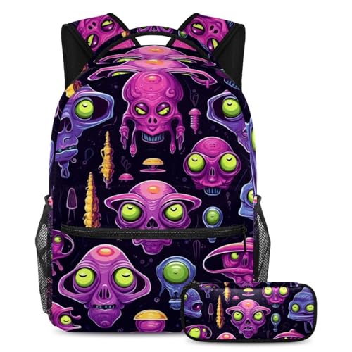 Ensemble sac à dos alien amusant à offrir pour la rentrée des ados
