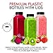 Juice Bottles with Caps for Juicing & Smoothies, Reusable Clear Empty Plastic Bottles with Caps, 12 Ounce Drink Containers for Mini Fridge, Juicer Shots, Small Water Bottles Bulk 12 oz (35 Pack)