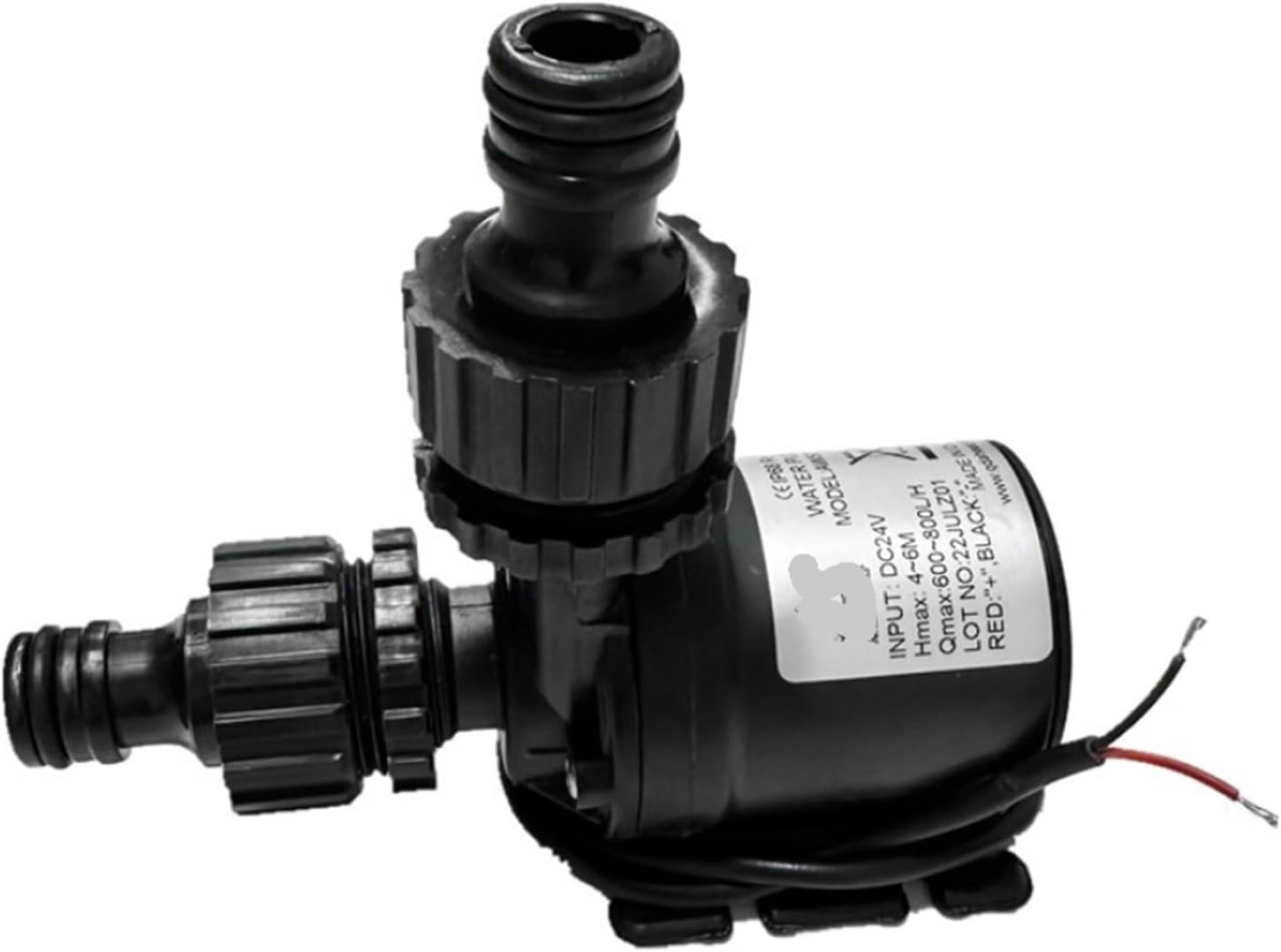 Water pump 12v high voltage ultra-quiet solar DC 24V head 5M 800L/H brushless motor submersible water pump quick disconnect connector(24V wire Quick joint)