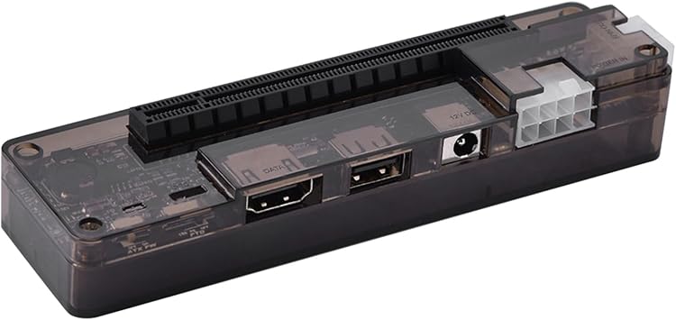 18x10x5 Laptop External GPU External Video Card Dock for Mini PCie without power