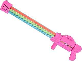 لعبة مسدس ماء للأطفال، مسدس ماء طويل المدى عالي الضغط للعب في الصيف في الهواء الطلق، مقاس كبير 65 سم، يأتي بألوان متنوعة (3 فتحات، 163)