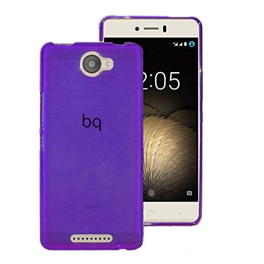 Todobarato24h Funda TPU Lisa Morada Compatible con BQ Aquaris U/U Lite