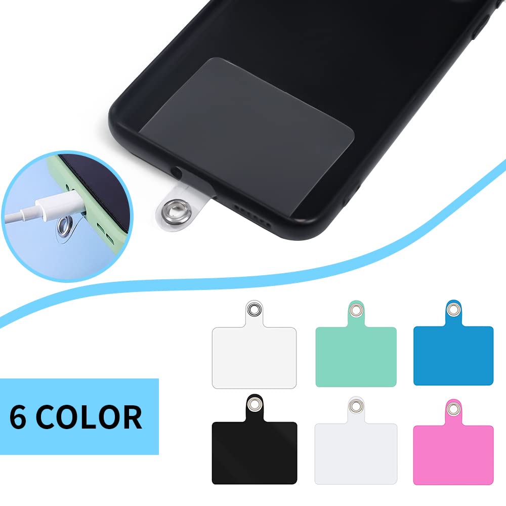 Cell Phone Lanyard, 3 Pcs Universal Adjustable Phone Crossbody Lanyard for Women, 3 Pcs Adjustable Wrist Phone Strap, and 6 Pcs Connectors Compatible with Most Phones — view 3
