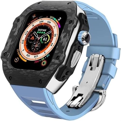 Bracelet caoutchouc Apple Watch ultra résistant avec boîtier antichoc sport