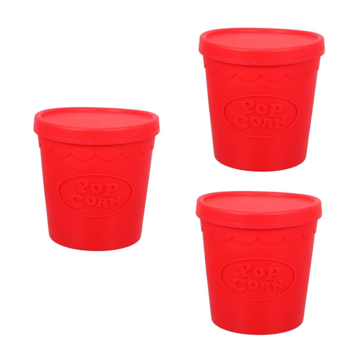 PRETYZOOM 3 Stück Popcorn Eimer Snack Serviereimer Pommes Frites Boxen Popcorn Faltbare Eimer Popcorn Halter Theaterbehälter Becher Popcorn Beutel Popcorn Boxen Wiederverwendbare