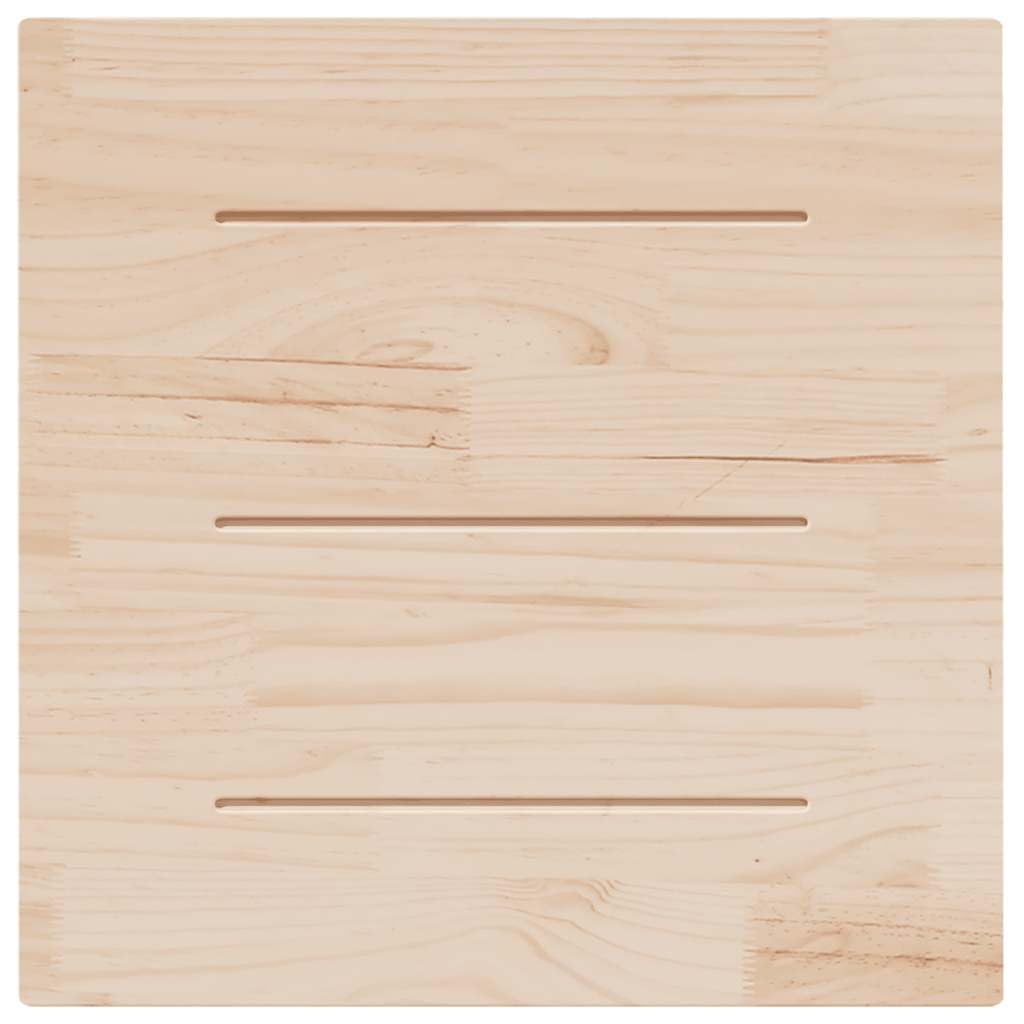 Generisch Blat stołu, biały, 80 x 80 x 2,5 cm, lite drewno sosnowe