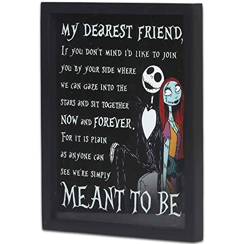 Open Road Brands 90190187 Disney The Nightmare Before Christmas My Dearest Friend Framed Printed Glass Wall Decor thumb #1