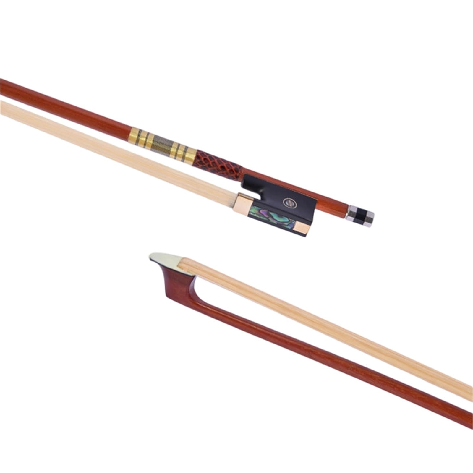 Musikliebhaber Geigenbogen Violinbogen Professionelle Leistung Brasilianisches Holz Musikinstrumente Zubehör 4/4 Volle Größe(1/2)