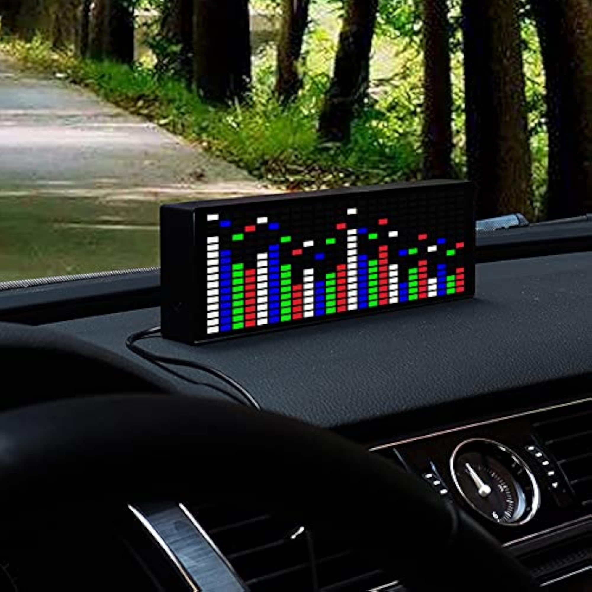 Audio Spectrum Analyzer Display Clock with Alarm