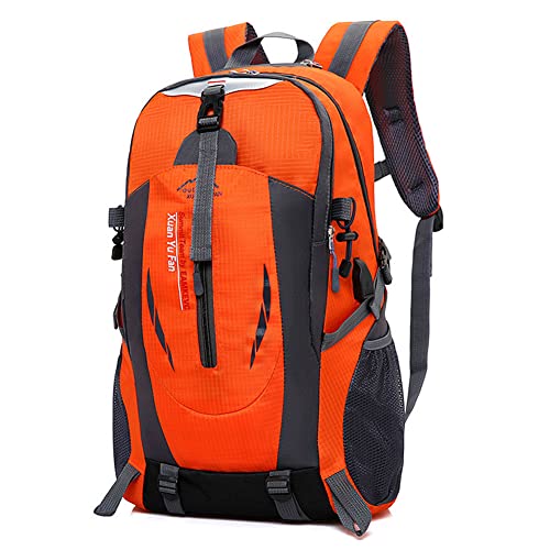 Magik Travel Laptop Backpack with USB Charging Port Water Resistant Shoulder Bag (Orange)