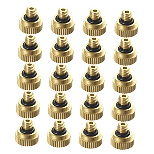 BESPORTBLE 40pcs 0.3cm Brass Misting Nozzles Threaded Misting Nozzles for Outdoor Mister Fogger