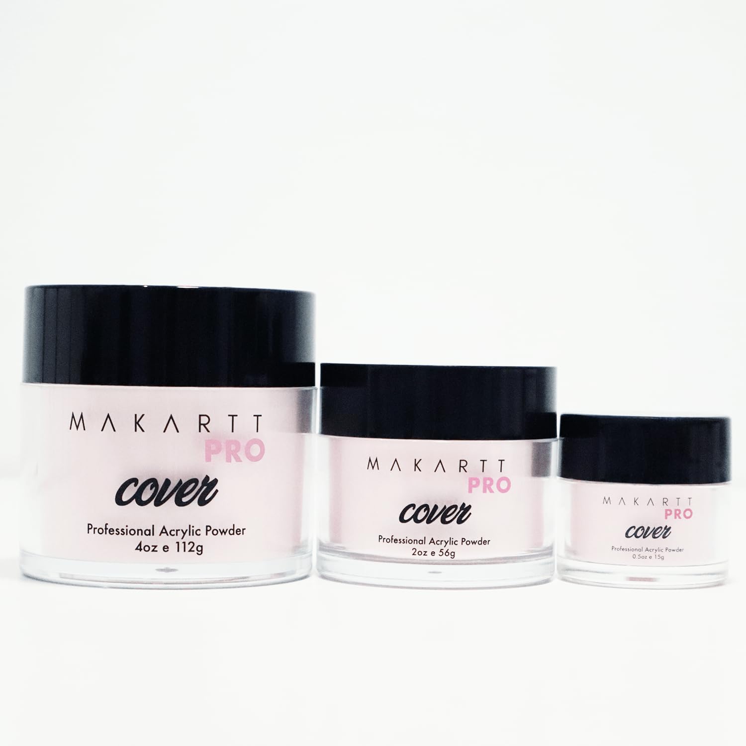 MakarttPro Acrylic Powder - 112g/4oz Nail Cover for Extension, Perfect for Professional Private Nail Technicians (Rose Petal)