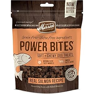Merrick Power Bites Natural Grain Free Gluten Free Soft Chewy Chews Dog Treats