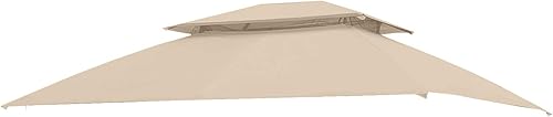 Miniatura 2 de Garden Winds Toldo de repuesto para el cenador de mimbre Allen Roth, estándar 350, color beige