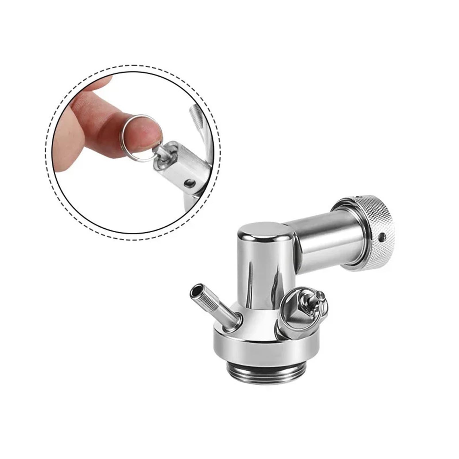Kit de mini barril para elaboración casera de cerveza (barril de cerveza de 5 l, grifo ajustable, cargador de CO2 de 60 psi y lanza para barril de cerveza), desodorante para cerveza, accesorios par