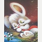 schlafhase basteln ⛅ 【Kleines, mittleres und großes Kunstpuzzle】: Sleeping Bunny, Das Puzzle besteht aus 5000 Teilen, die von uns professionell entworfen wurden. Die fertige Größe beträgt 71,25 Zoll x 41,33 Zoll / 181 x 105 cm, jedes Stück ist 20 mm x 35 mm groß und 2,2 mm dick.